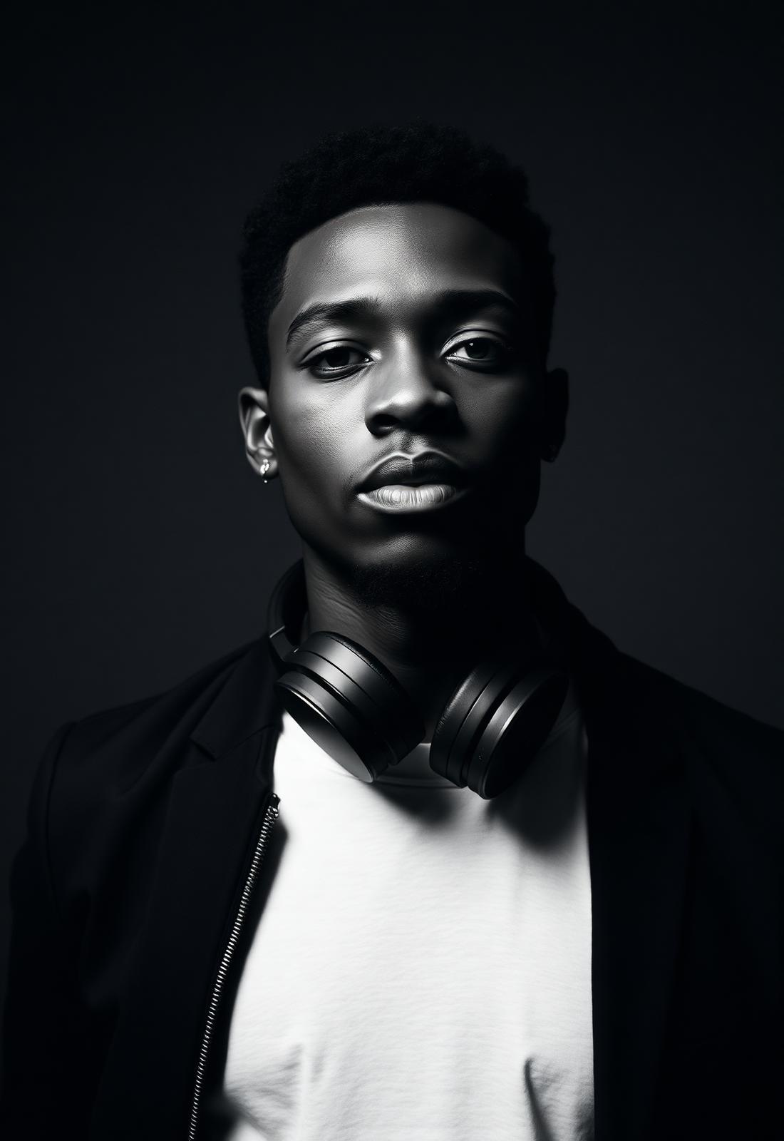 Studio portrait of DJ KAYDEE